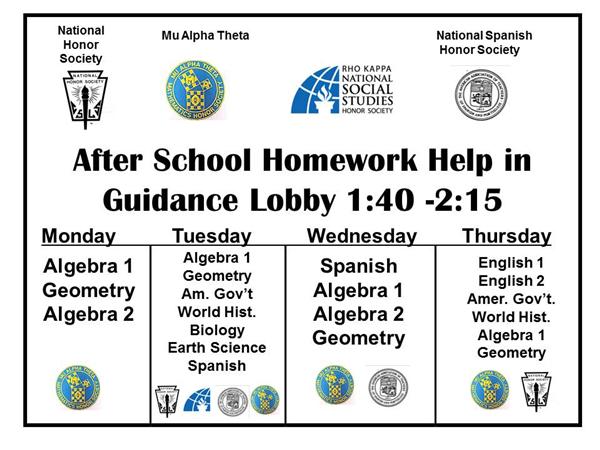 After school homework help